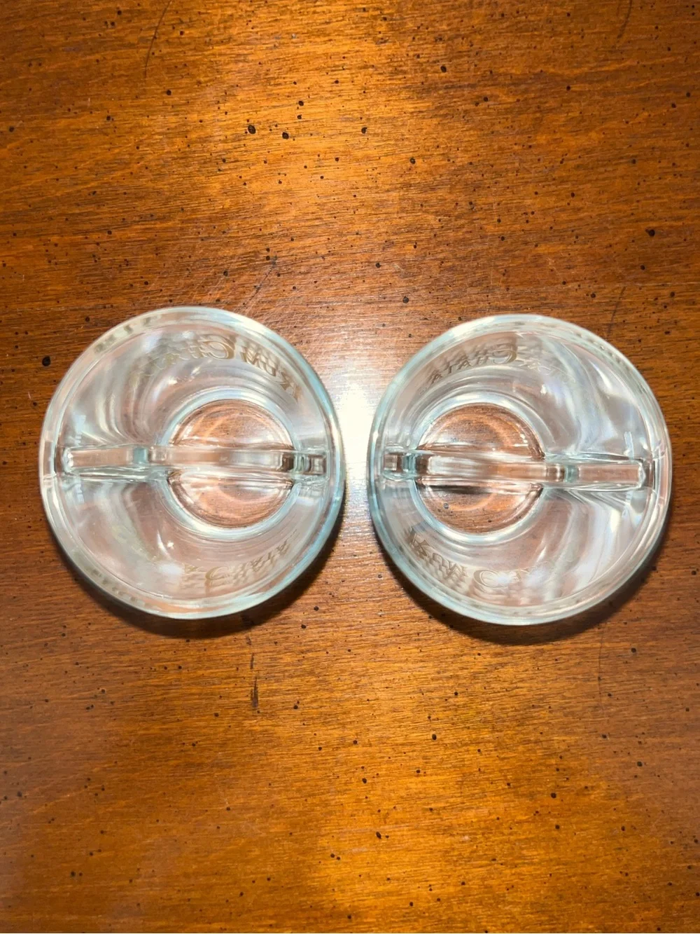 Branded Gold-Accent Clear Shot Glasses (Set of 2)
